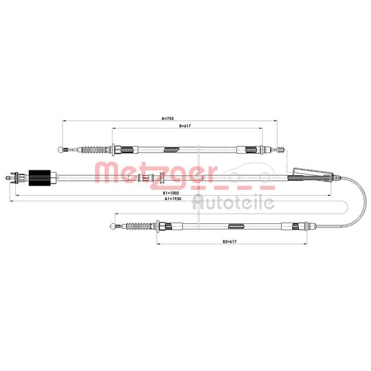 11.5840 - Cable, parking brake 