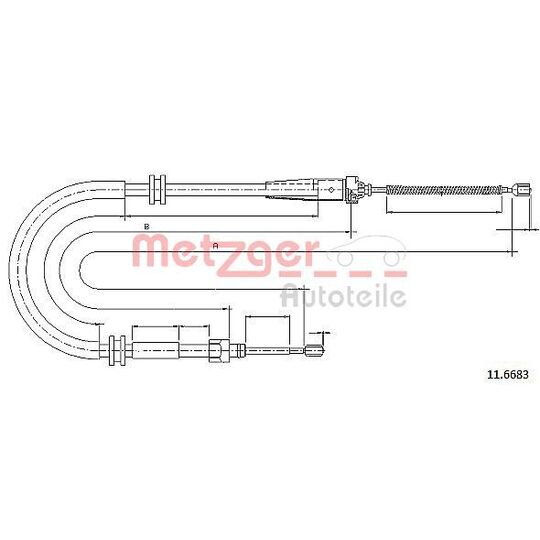 11.6683 - Cable, parking brake 