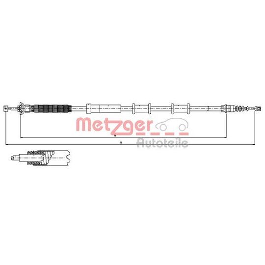 12.0720 - Cable, parking brake 