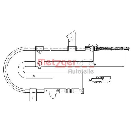 17.0002 - Cable, parking brake 
