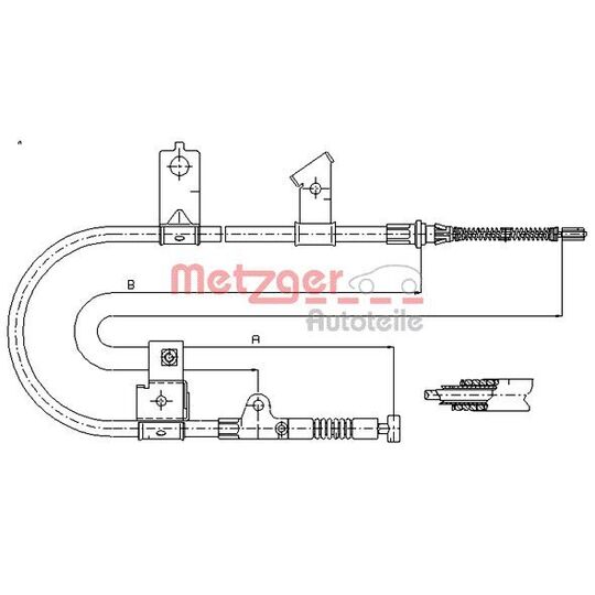 17.0001 - Cable, parking brake 
