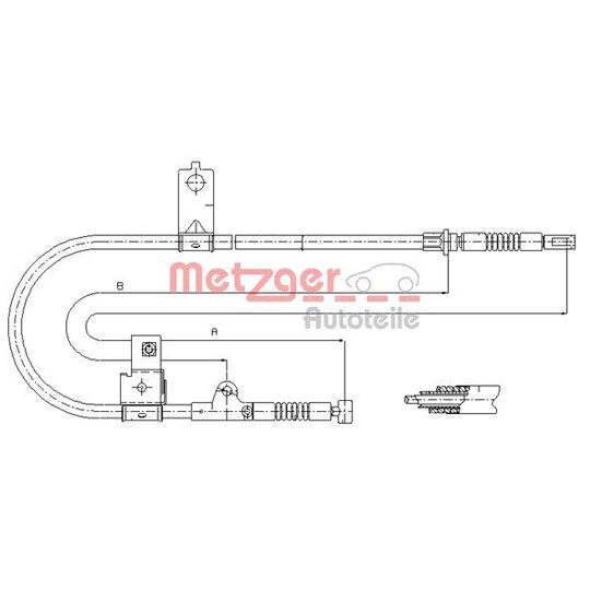 17.0004 - Cable, parking brake 