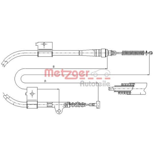 17.0332 - Cable, parking brake 