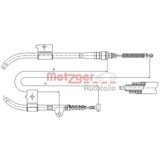 17.0334 - Cable, parking brake 