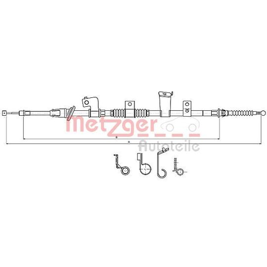 17.2301 - Cable, parking brake 