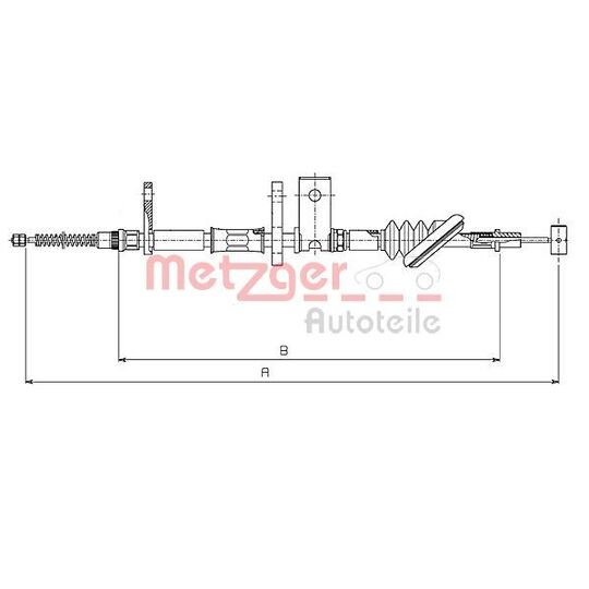 17.5020 - Cable, parking brake 