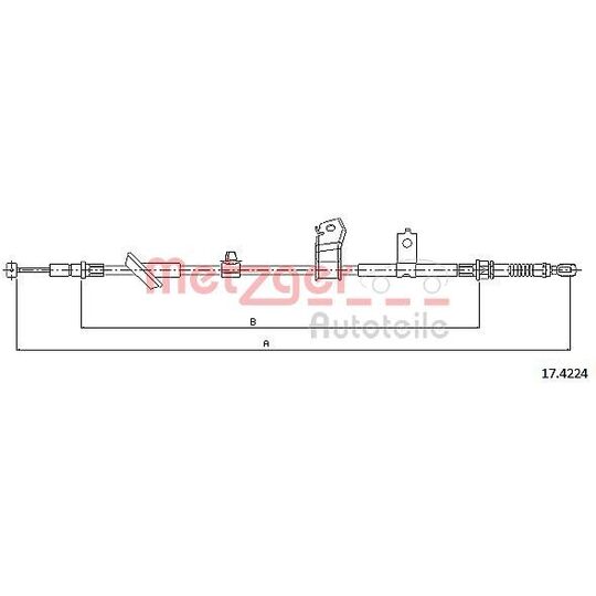 17.4224 - Cable, parking brake 