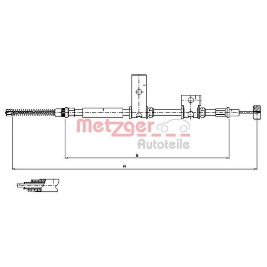 17.5014 - Cable, parking brake 