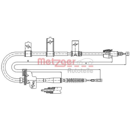 17.6021 - Cable, parking brake 
