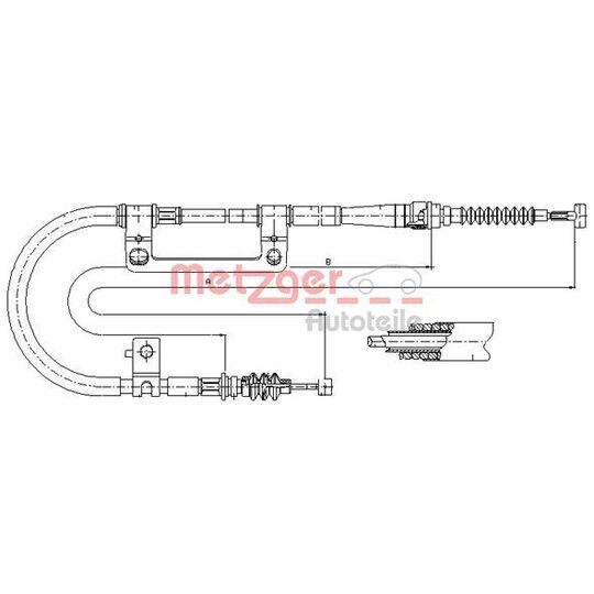 17.6042 - Cable, parking brake 