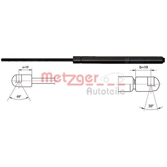 2110476 - Gas Spring, rear windscreen 