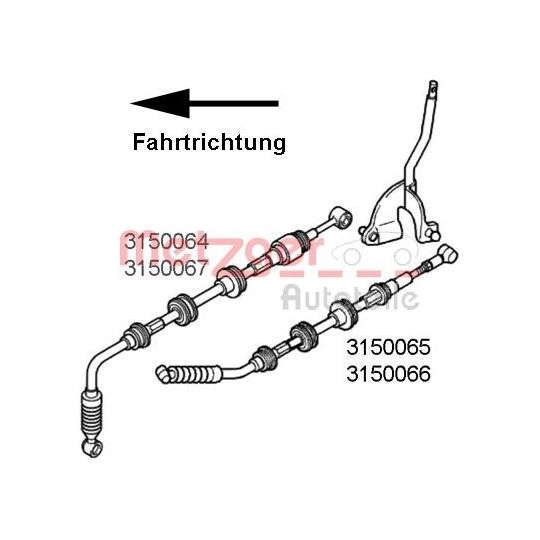 3150066 - Cable, manual transmission 