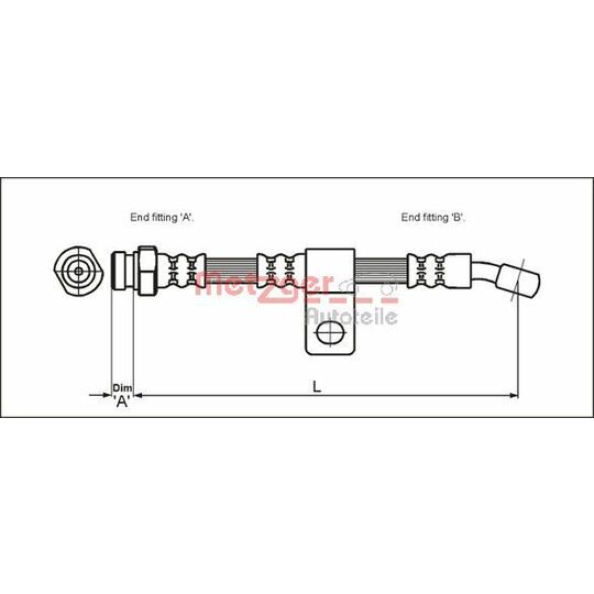 4110404 - Brake Hose 