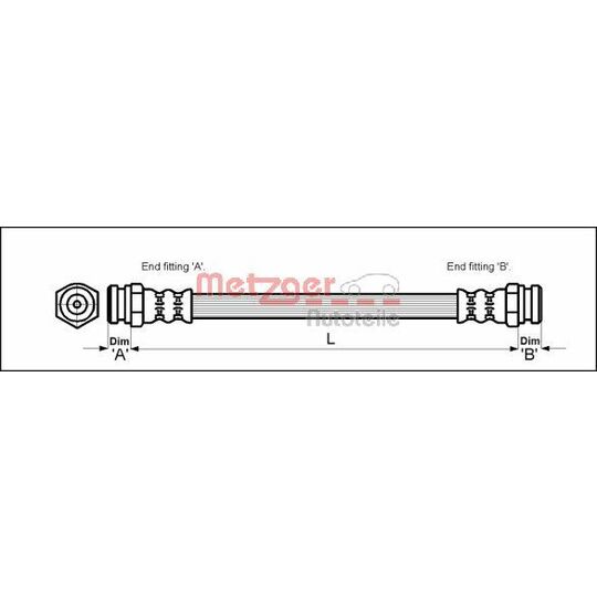 4111018 - Brake Hose 