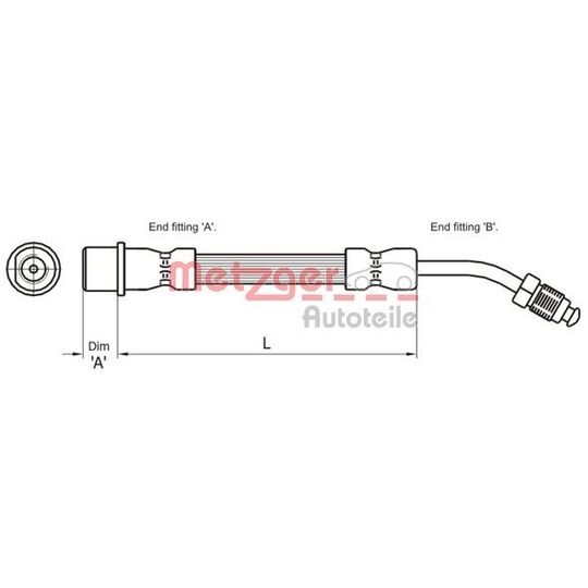 4111108 - Brake Hose 