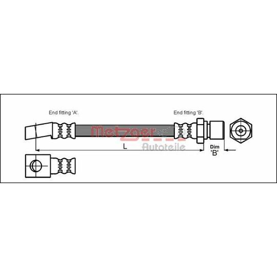 4111947 - Brake Hose 