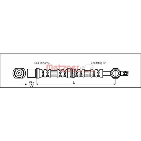 4112213 - Brake Hose 