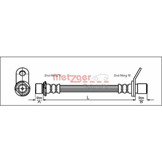 4112172 - Brake Hose 