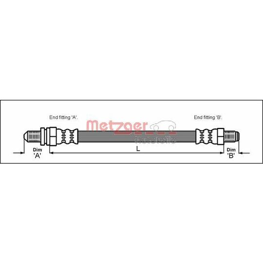 4112500 - Brake Hose 