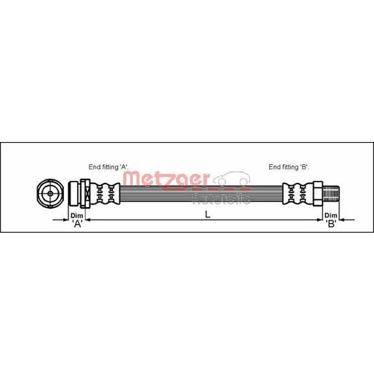 4112316 - Brake Hose 