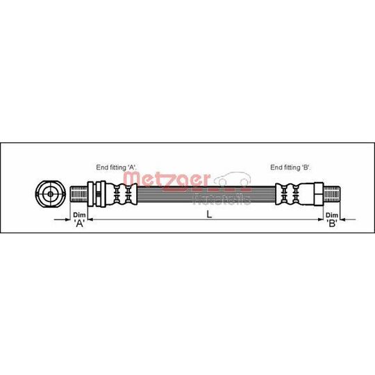 4112507 - Brake Hose 