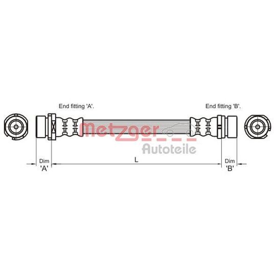 4112336 - Brake Hose 