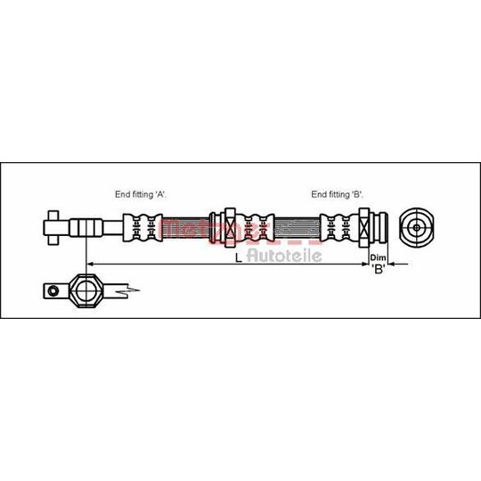 4113304 - Brake Hose 