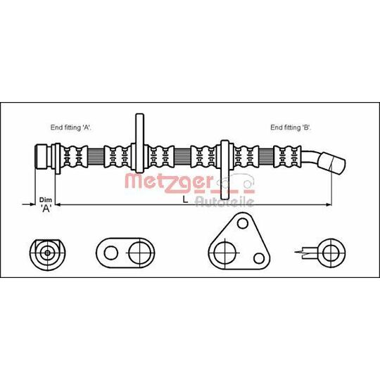 4113500 - Bromsslang 