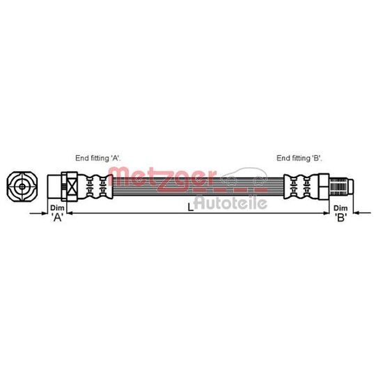 4114071 - Brake Hose 