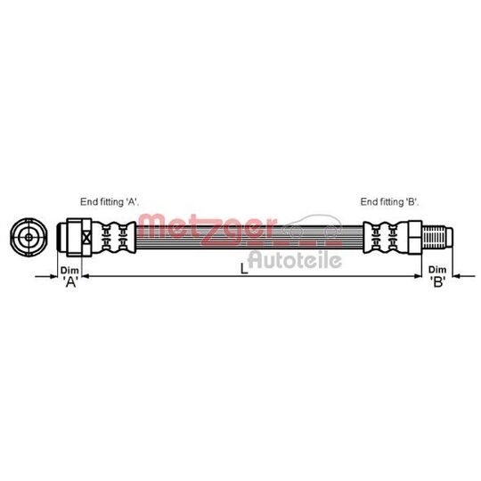 4114085 - Brake Hose 