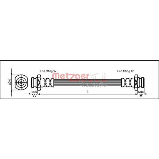 4114732 - Brake Hose 