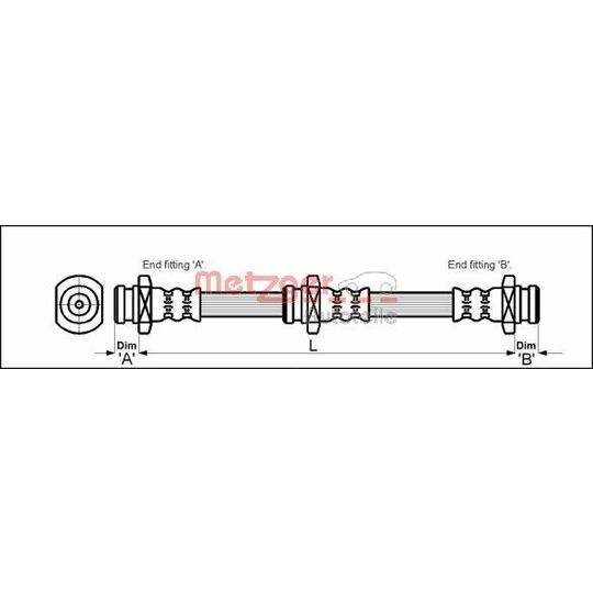 4114790 - Brake Hose 