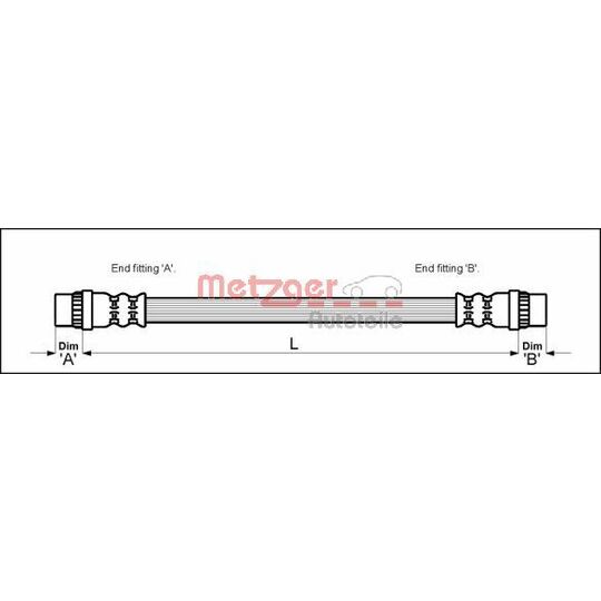 4118446 - Brake Hose 