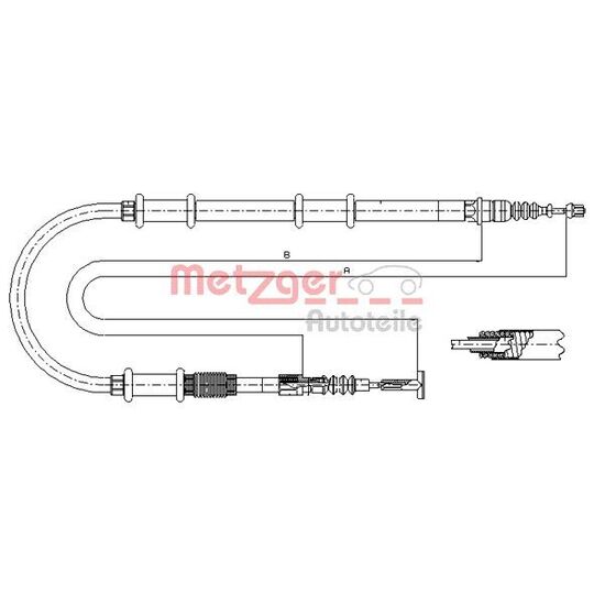 491.21 - Cable, parking brake 