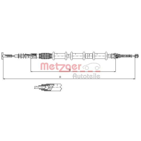 491.11 - Cable, parking brake 