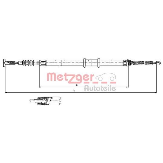 491.12 - Cable, parking brake 