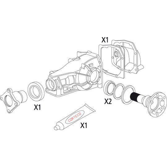 19536199 - Gasket Set, differential 