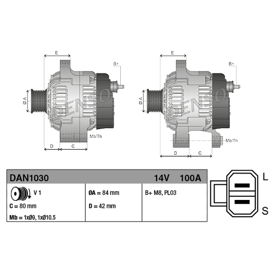 DAN1030 - Alternator 