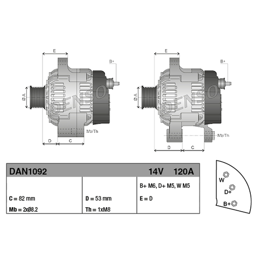 DAN1092 - Alternator 