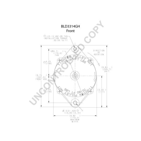 BLD3314GH - Alternator 