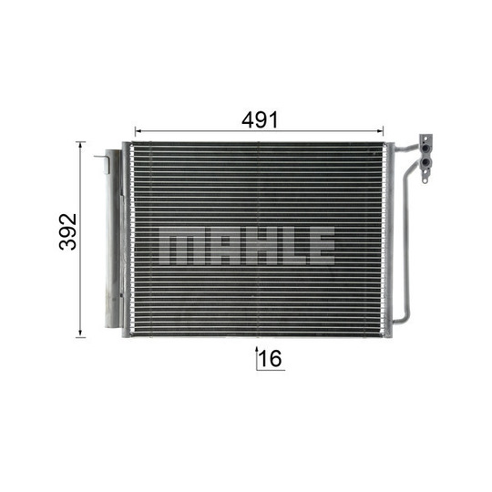 AC 311 000P - Condenser, air conditioning 