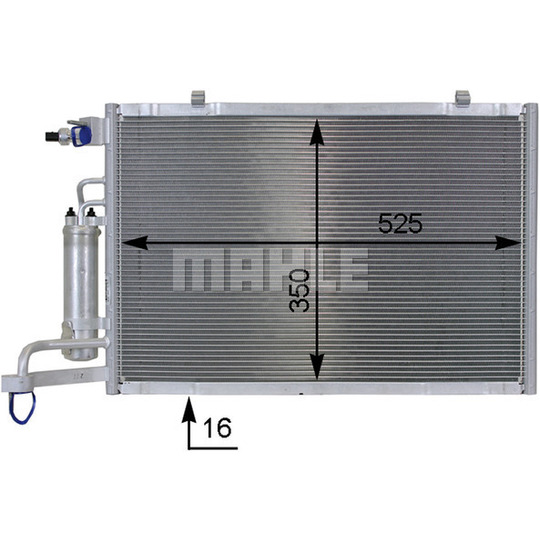 AC 8 000P - Condenser, air conditioning 