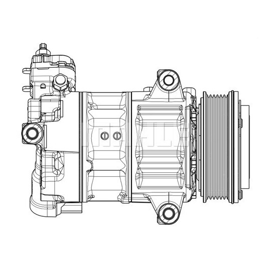 ACP 654 000P - Kompressori, ilmastointilaite 