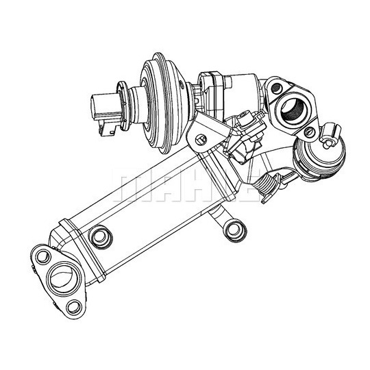 CE 12 000P - Cooler, exhaust gas recirculation 