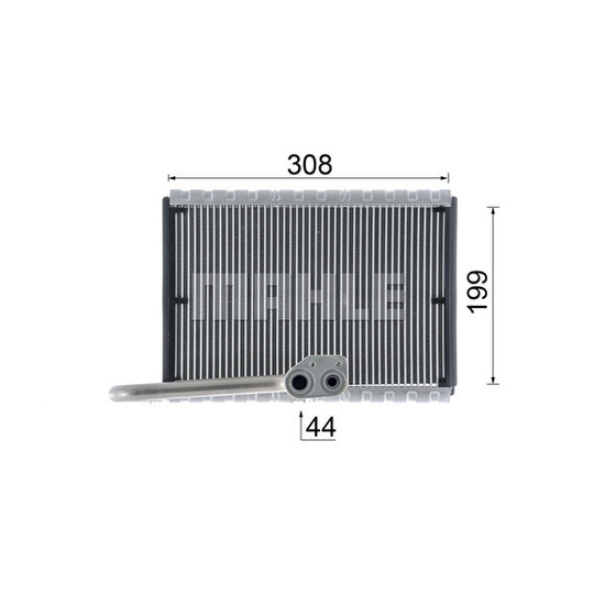 AE 169 000P - Evaporator, air conditioning 