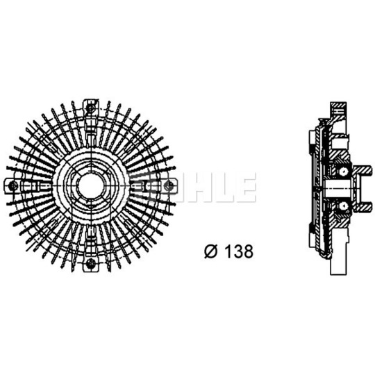 CFC 61 000P - Sidur, radiaatoriventilaator 