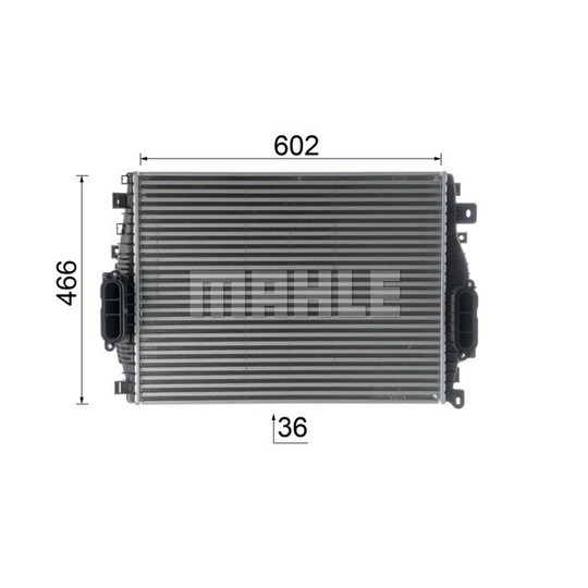 CI 377 000P - Intercooler, charger 