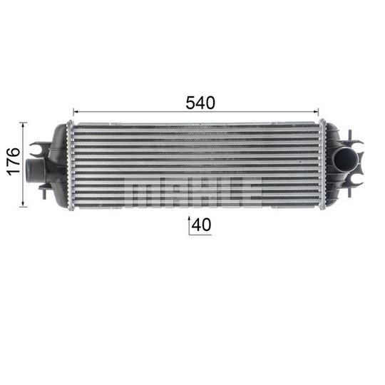 CI 14 000P - Intercooler, charger 