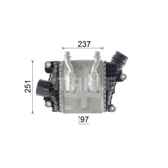 CI 332 000P - Intercooler, charger 