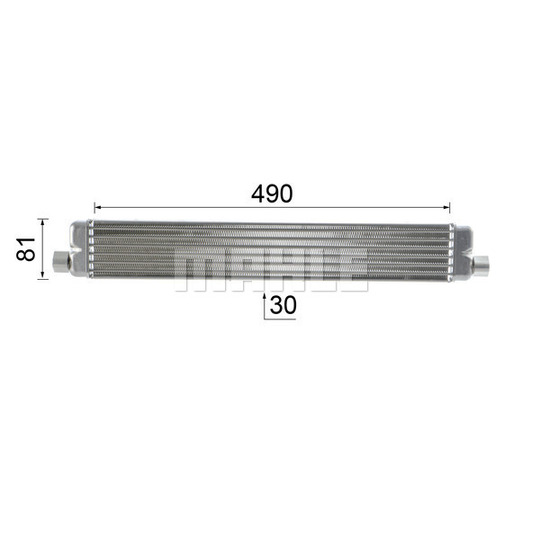 CLC 238 000P - Õliradiaator,mootoriõli 